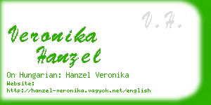 veronika hanzel business card